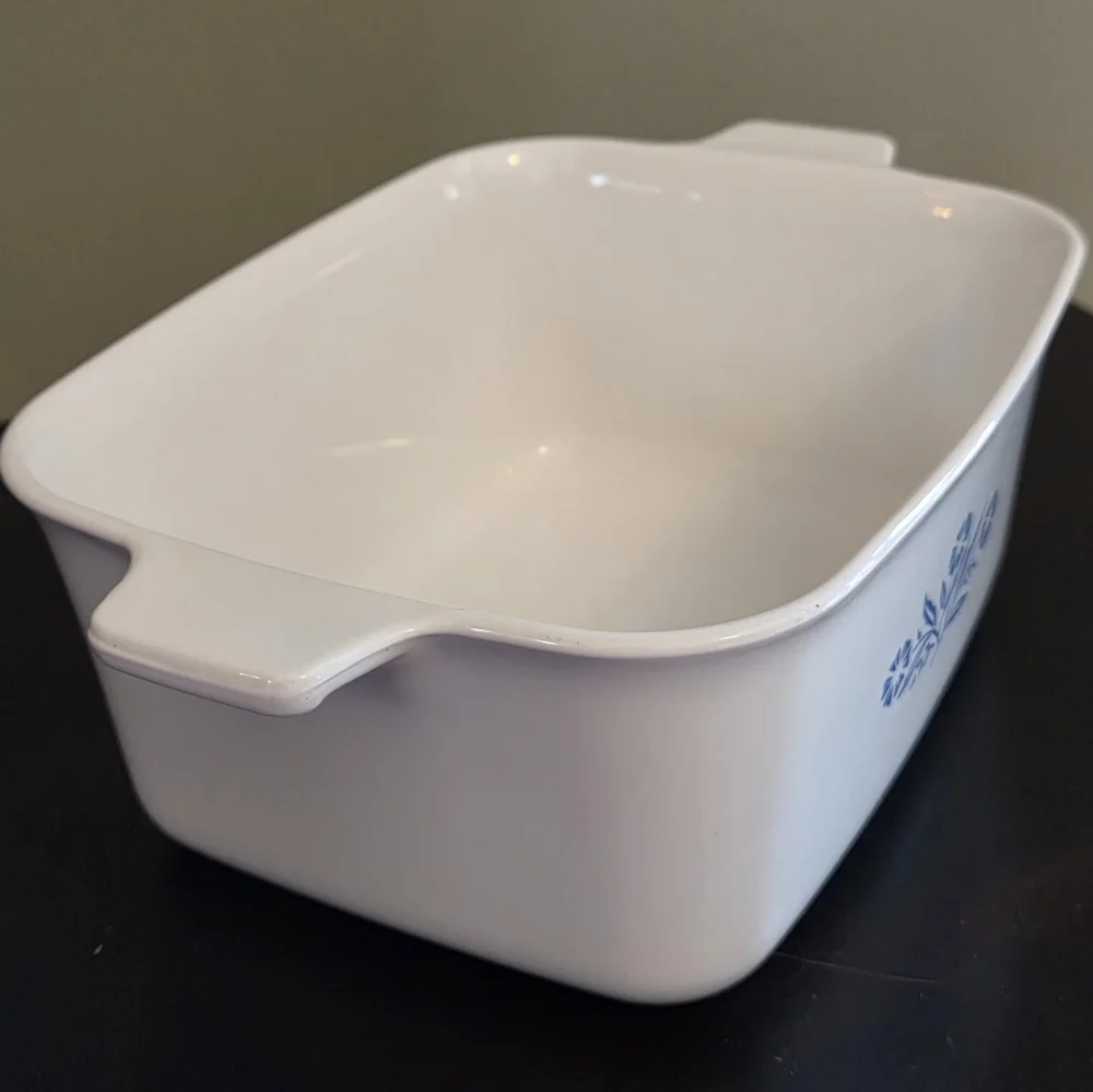 Corningware Cornflower Blue Meat Rectangle Loaf Pan Casserole Dish P-4-B USA
